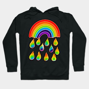 Rainbow raindrops Hoodie